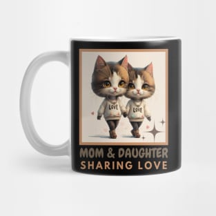 MOTHER CAT SHARING LOVE Mug